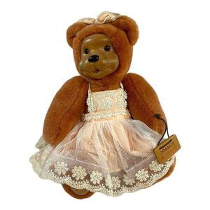 Robert Raikes Signed Orange Blossom Bear 11” Tall # 301/500 RARE Sheer Dress